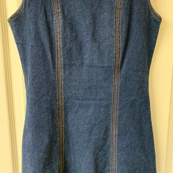 🌷3 for$20🌷H&G Hip & Gorgeous, US 14-16 (Girl) Dark Blue Denim Tank Dress - Picture 5 of 6
